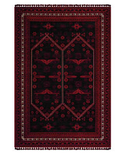 Halıstores - Halıstores Afgan Desenli Bordo Kilim Halı HS 04